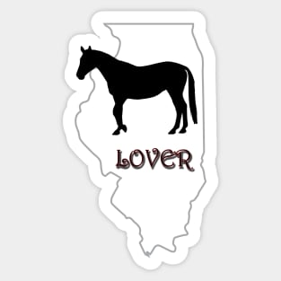 Illinois Horse Lover Gifts Sticker